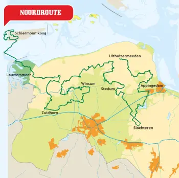 Kaart Noordroute NIEUW